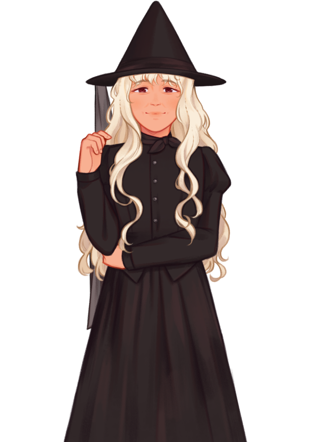 Patch_Games's tweet photo. Happy month of Halloween! #ourlife: Now &amp; Forever does celebrate the spooky day and, most of, the grownups have fun with it too. Here's Tamarack's granny's look 🖤🧡

Preview pages-
Steam: https://t.co/5iEIY3YJgx
Itch: https://t.co/T7Q4sOJPSj

#visualnovel https://t.co/QIaOUhleIc