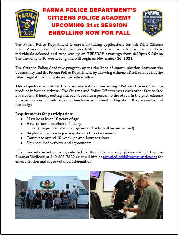 Parma Police Department tweet media