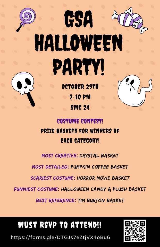 GSAMillersville's tweet photo. We’re hosting a Halloween party! Come out for some fun activities and dress up for a chance to win one of our prize baskets! We hope to see you there 👻🎃 https://t.co/eUq61v5rd4