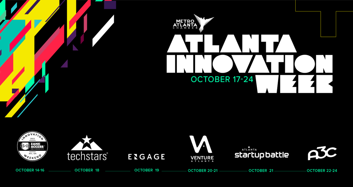 TechNorthATL's tweet photo. It’s #ATLInnovationWeek. Together with @atlchamber, we’re celebrating the Metro region as THE leading, globally recognized region in innovation and tech. #entrepreneurs #VentureAtlanta #GrowAlpharetta #techalpharetta https://t.co/eAIx2yKzmc