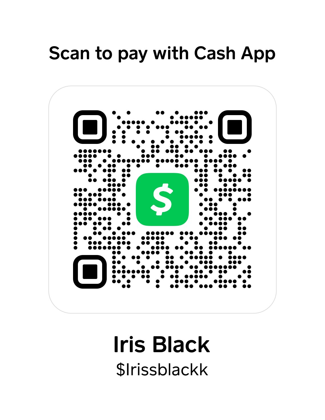 Cashapp Irissblackk Irisblack69 Twitter