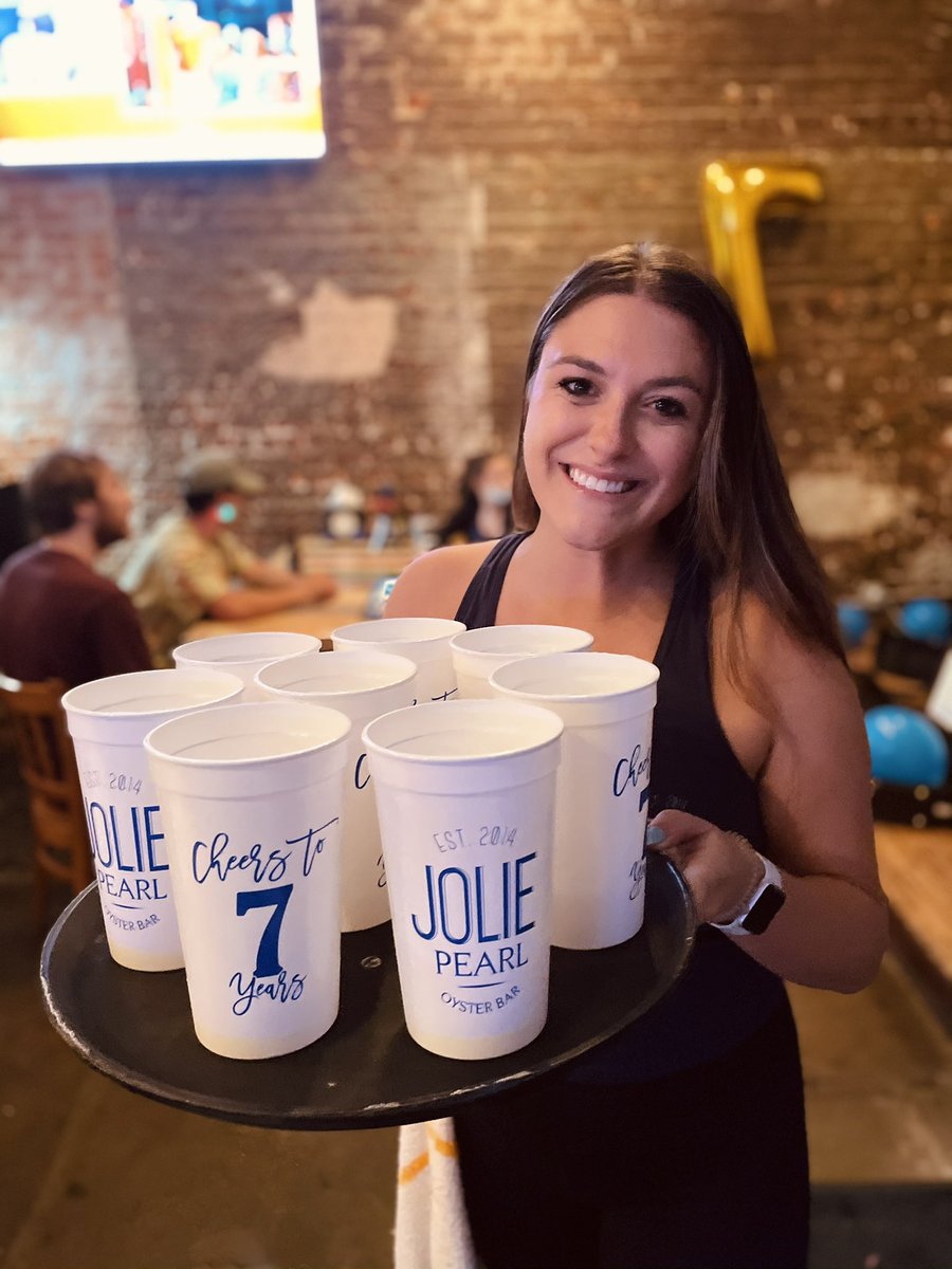 JoliePearl2014's tweet photo. THANK YOU to everyone who joined us last week to celebrate our 7th Anniversary Shell-A-Bration! Without YOU we wouldn’t be here today. It’s been a privilege to be part of the resurgence of downtown Baton Rouge and we look forward to the next 7. Y’all are #Shuckin Awesome! https://t.co/aWPf4iGs9R