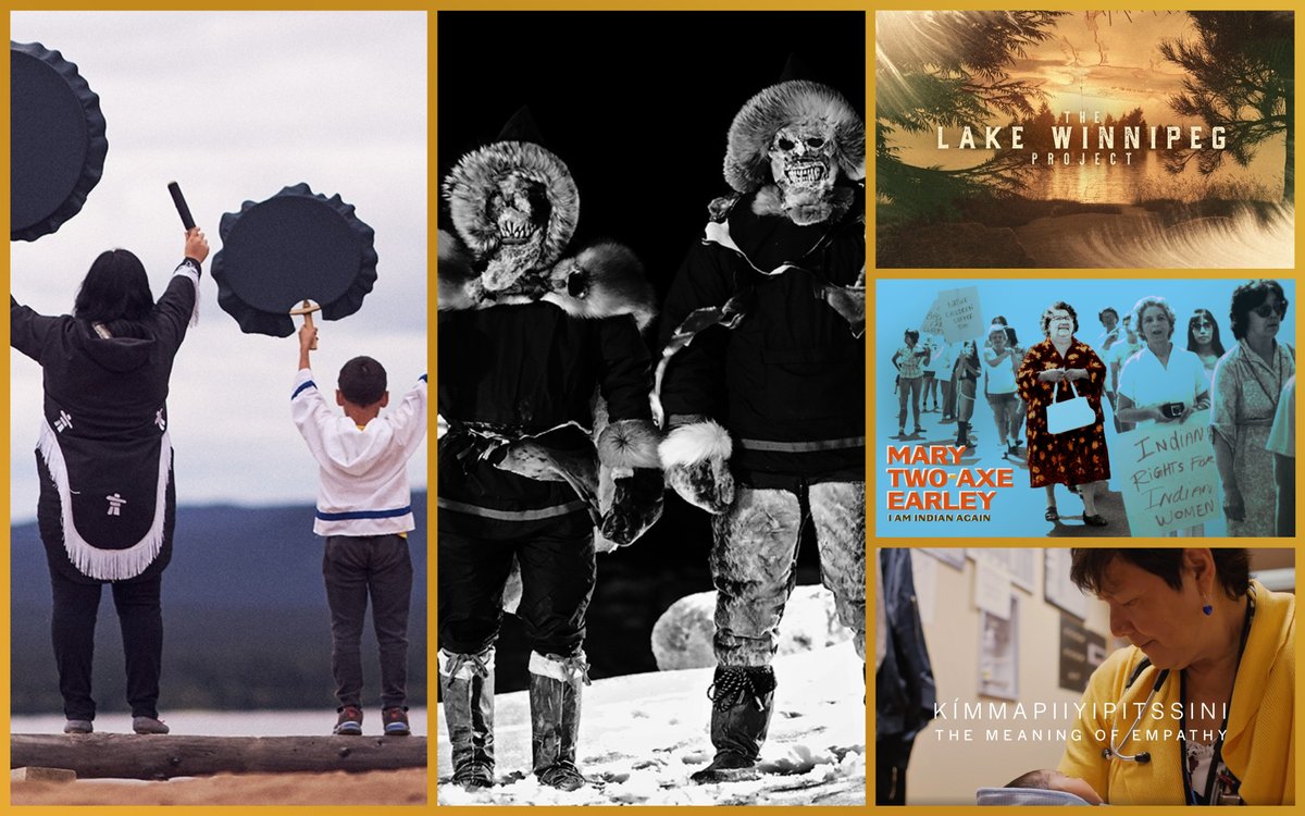 thenfb's tweet photo. 🙋 #ICYMI; 5 #NFB titles are screening across the #USA as part of @AIFISF!
• Kímmapiiyipitssini: The Meaning of Empathy
• Evan's Drum
• Nalujuk Night
• Mary Two-Axe Earley: I Am Indian Again
• The Lake Winnipeg Project
More about #AIFF46 here → https://t.co/VyRUOQXS7U https://t.co/6YqXxpPrpJ