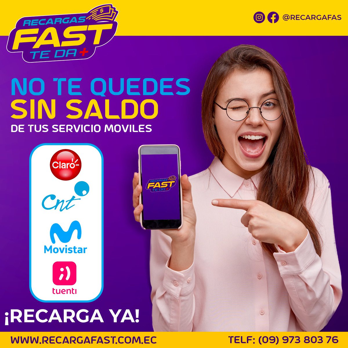 RecargasF's tweet photo. Recarga tu saldo gana más.
-
Recarga tu saldo para trabajar en cualquier a de nuestras cuentas o consulta como al  WS 099-738-0376.
.
.
.
.
#recargas #comisiones https://t.co/GYQQR9nsd3
