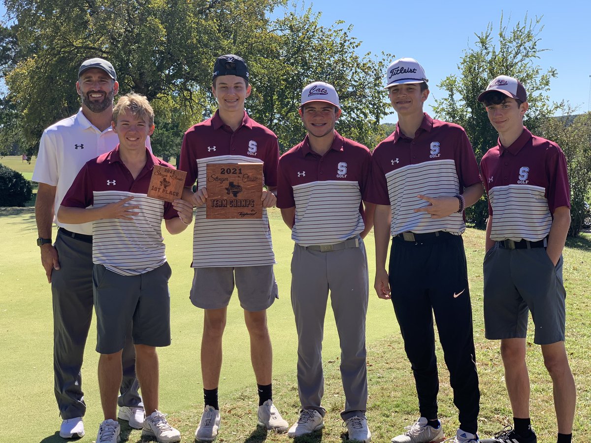 SHS boys won 1st place in the Stinger Classic at Tanglewood GC. Everson McConnell won 1st individual and Paxton Samuelson got 3rd. Great team effort!