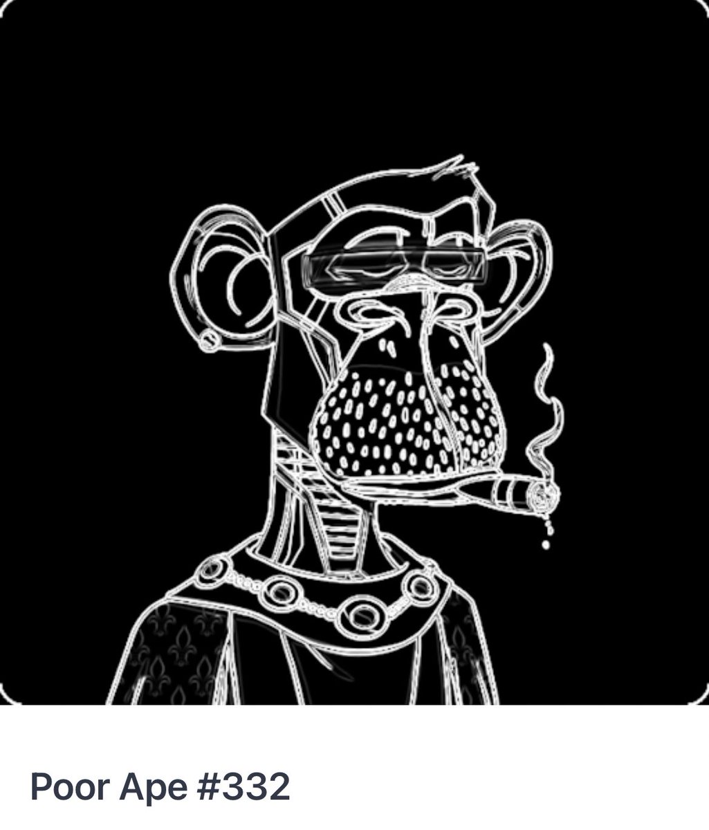 nft_spot's tweet photo. @Jeloy_Inkblood Poor ape 332! https://t.co/kHo9yQBLSe