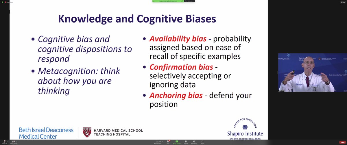 @BIDMC_Education Biases Biases
#hmsmeded21