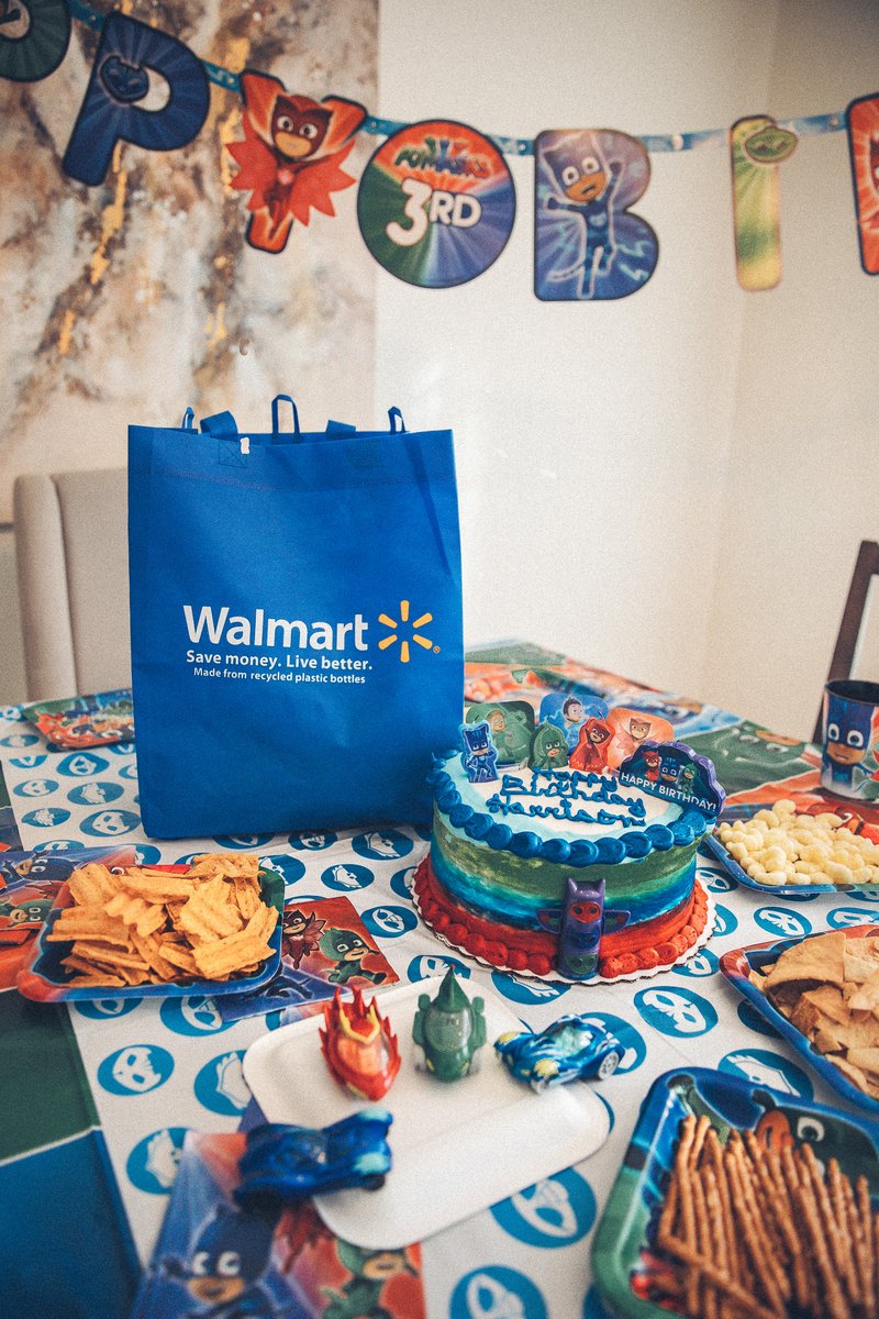 Walmart has you covered with AWESOME PJ Masks themed party supplies. Shop in-store at <a href="/Walmart/">Walmart</a> and online at walmart.com! #ad <a href="/pjmasks/">PJ Masks</a> bit.ly/3DmwtYz