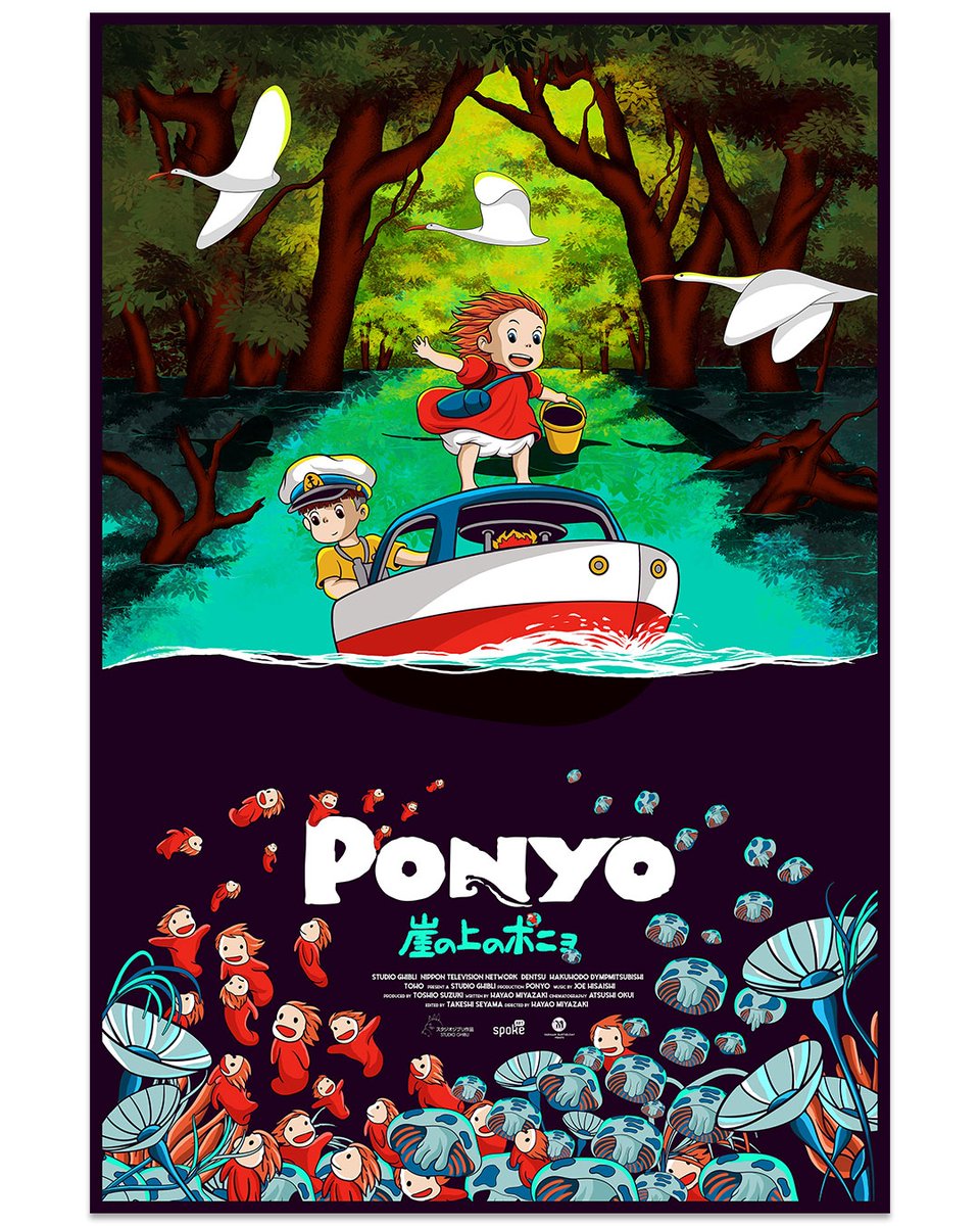 Cruising into this week like Ponyo taking on the world!

Artist Germain Barthélemy's 'Ponyo' limited edition print is now available at l8r.it/JjcB along with our other NYCC releases!

#GermainBarthelemy #SpokeArt #Ponyo #anime #animation #illustration #Miyazaki #NYCC