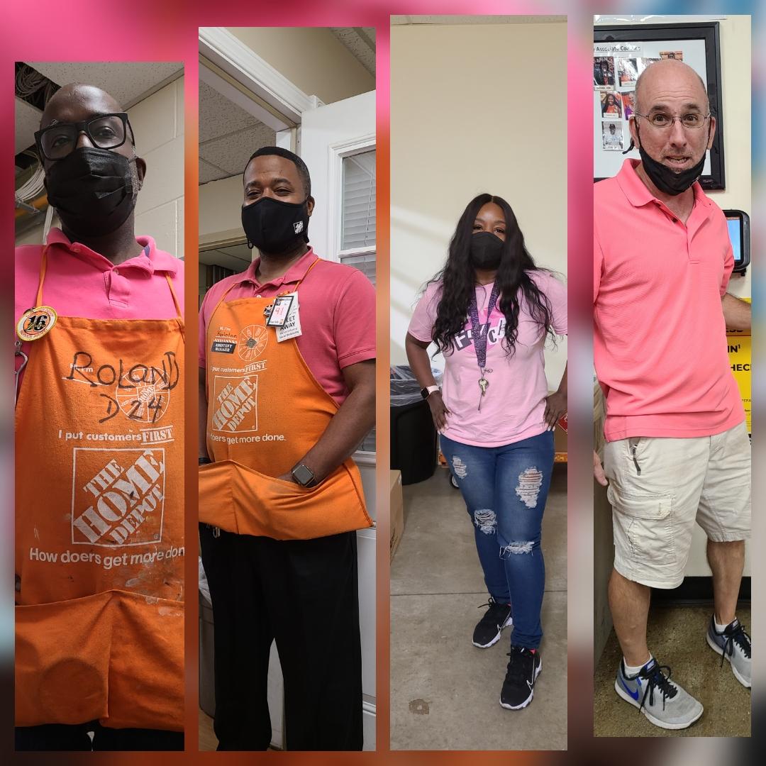 Pink out day at 2702 for Breast Cancer Awareness. CAM 2021! <a href="/cjgabridge/">Chris Gabridge</a> <a href="/KSorgani/">KatieSorgani</a> @SallyGansior @XKerrigan <a href="/Misskimthedepo1/">kims2702</a>