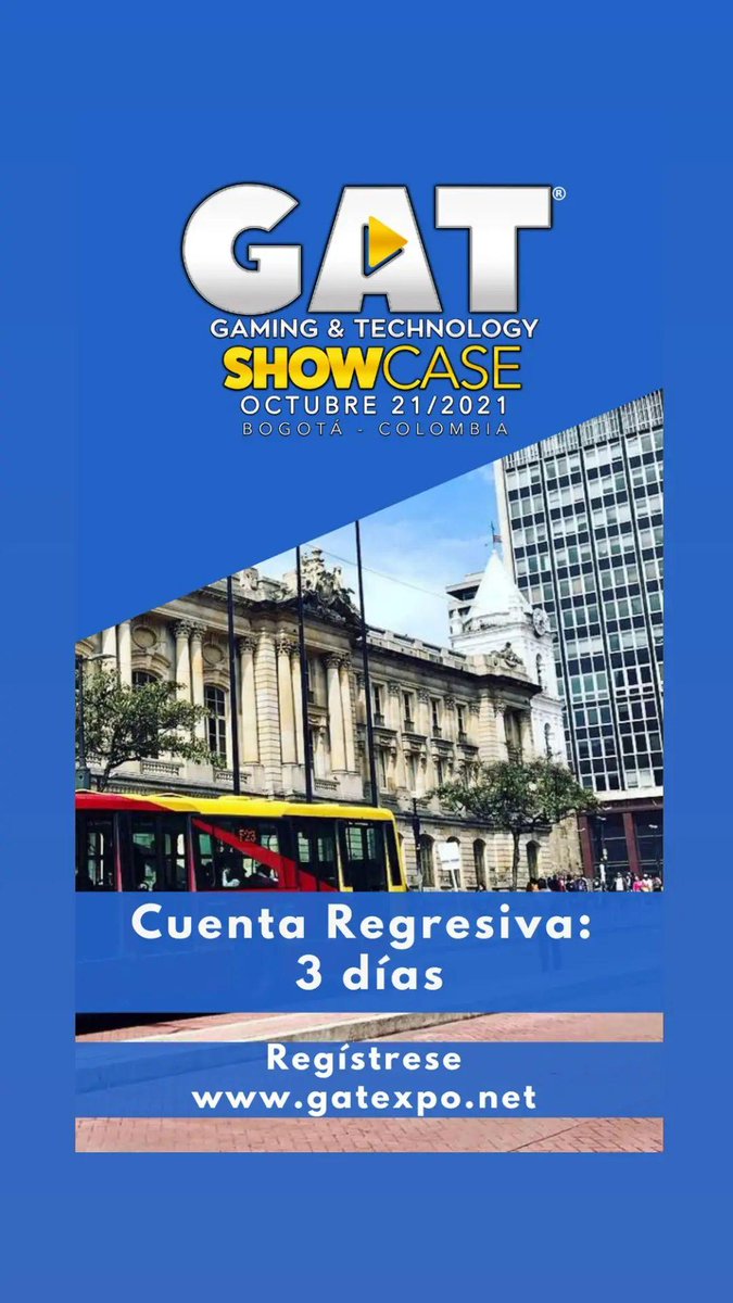 gat_expo's tweet photo. Faltan solo 3 días para #GATShowcase Bogotá @SheratonBog
Regístrese aquí: https://t.co/qNkyf0cjnA
#casinos #slots #juegolegal https://t.co/LfEqqyjar5