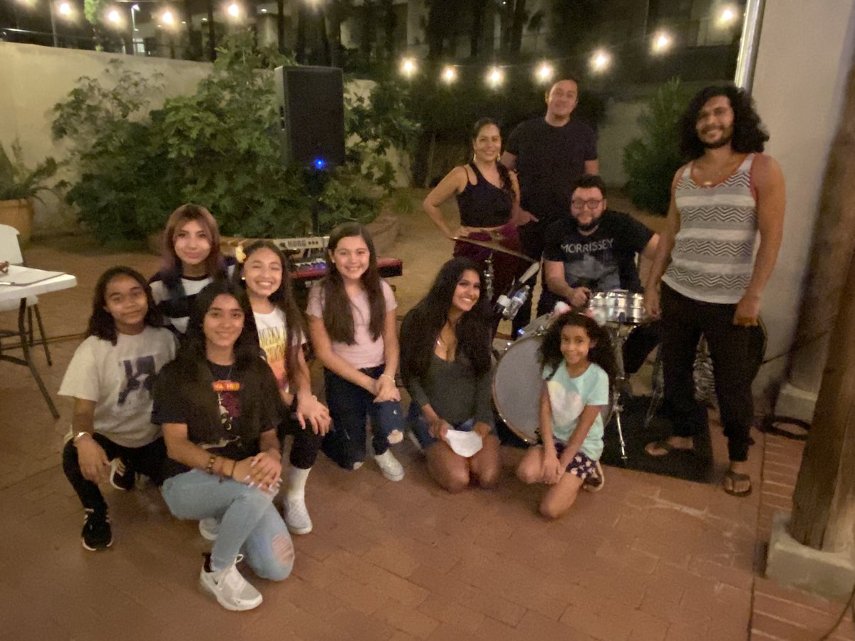 MiltaOrtiz's tweet photo. I have to shout out the wonderful experience that was the Anita music workshop. We’re in the early stages &amp; It’s so good to collaborate with dope musicians &amp; actors. (Not everyone pictured!) @qviolin @OrkestaMendoza @BLTHEATER https://t.co/NFGRTB6AV5