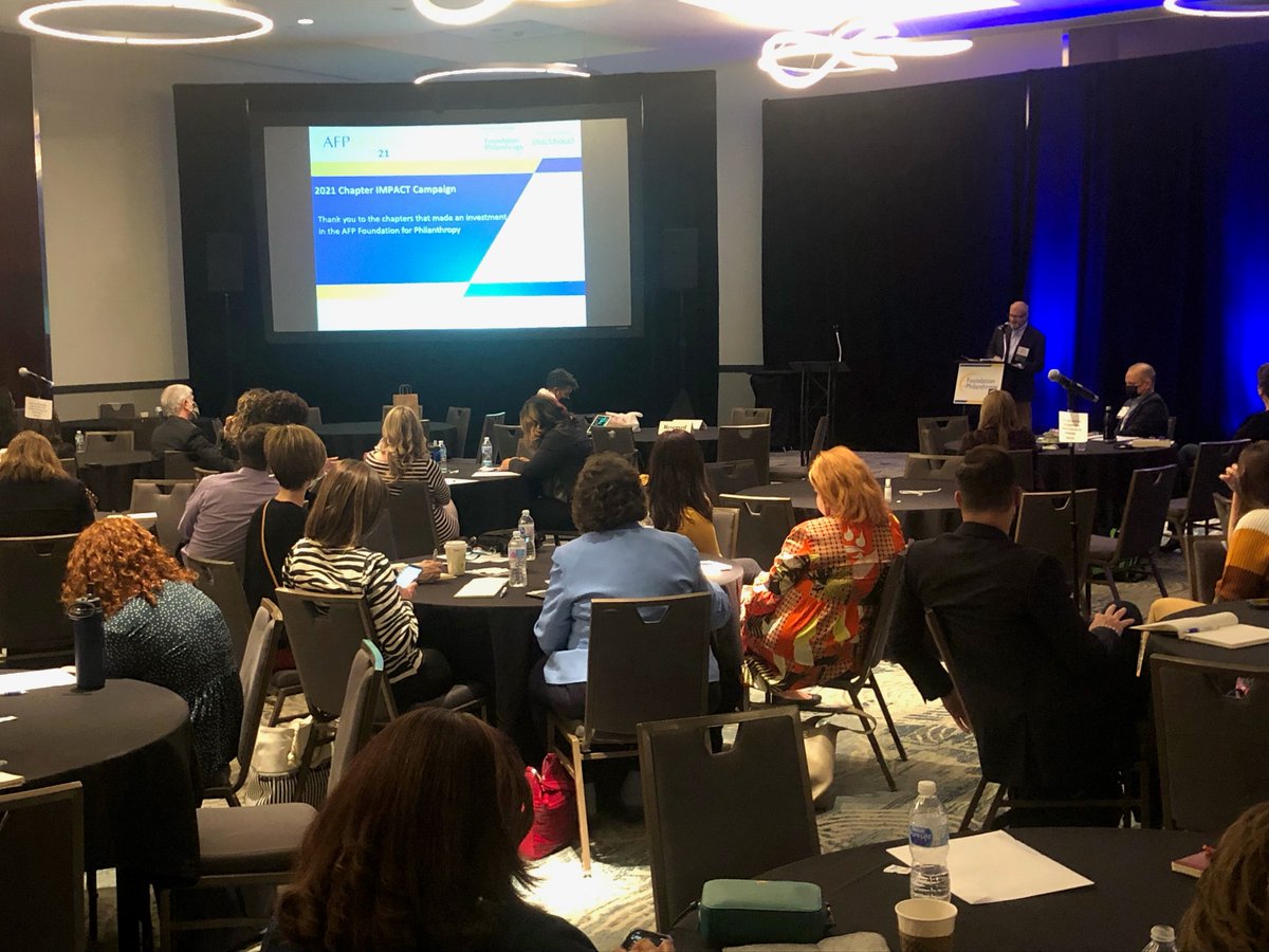 AFPMikeGeigerEx's tweet photo. First day of #AFPLEAD. Had a great chapter management session, as well as over 90 emerging leaders/young professionals. Now we're onto the Chapter Presidents Council with @AFPIHQ Foundation Chair Harry Lynch talking about the impact of the #AFPFoundation Great to be together! https://t.co/slfxCTCoBK