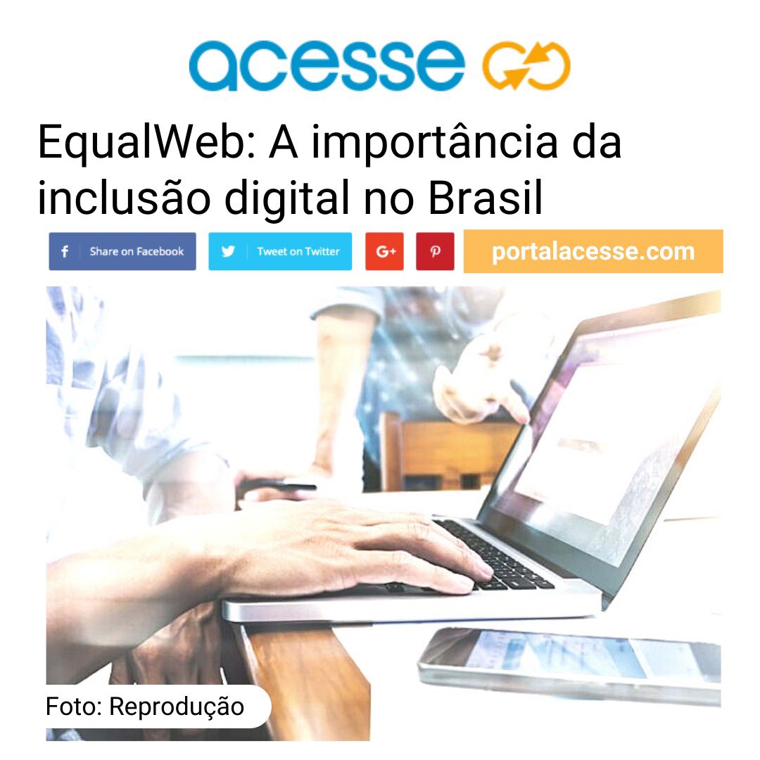 portalacesse's tweet photo. Hoje é dia de coluna da EqualWeb Brasil para o #portalacesse e o tema é #inclusaodigital
Confira no: https://t.co/LV5rSakxCO
#postacessivel #pratodosverem #acessibilidade #inclusao #equalweb #recursosdeacessibilidade https://t.co/tJicF7SBNA