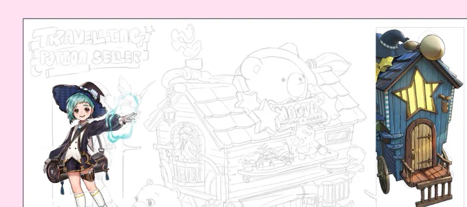 slowly filling out the page like 