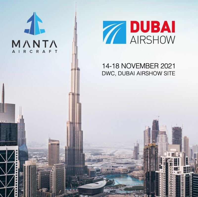 MantaAircraft's tweet photo. We will participate as exhibitor at the @DubaiAirshow. We present the 1:3 scale model of our #ANN2 air vehicle and share a lot of advanced content about the progress of our #innovative #nextgen #aircraft.
#DubaiAirShow #DAS21 #DAS2021 #DubaiAirshow2021 #aerospace #aviation #AAM https://t.co/WgRuI3NNcq