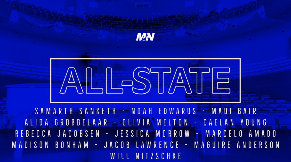 MNHS_Band's tweet photo. Congratulations to our 13 students selected for the All-State Band! Millard North will make up nearly 10% of the All-State Band! https://t.co/M6eS8dnnTd
