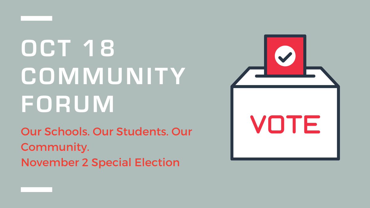 ShakopeeSchools's tweet photo. 🗨️Join us tonight at 6:30pm in the Thrust Stage at Shakopee High School for #shakopeeschools last Community Forum before the November 2 Special Election. You can also tune into the livestream on the district's YouTube channel: https://t.co/GrF3fm0A7o https://t.co/exfAhIRNl5