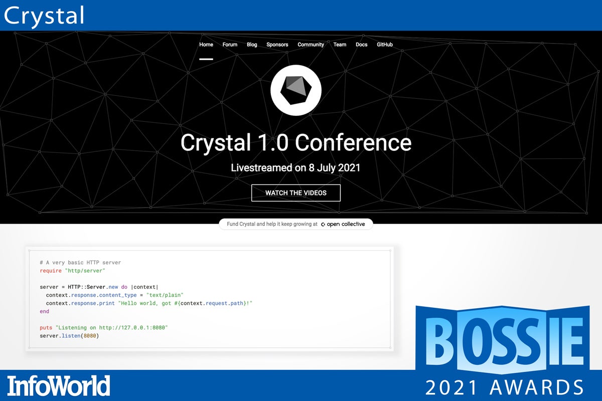 CrystalLanguage's tweet photo. Honored to be listed #6 in @InfoWorld's list of Best #opensource #software of 2021, alongside such great company!
https://t.co/fGrmWfpzBx https://t.co/RY5vnRlbUG