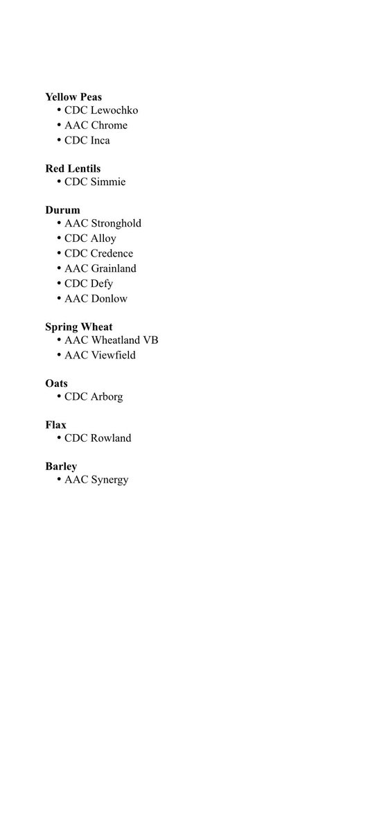 lp_condieseed's tweet photo. Here’s a list of what we still have available although are pretty low on some of these varieties. Give me a shout if you have any questions or are looking for seed #agtwitter https://t.co/A6bX7apnvV