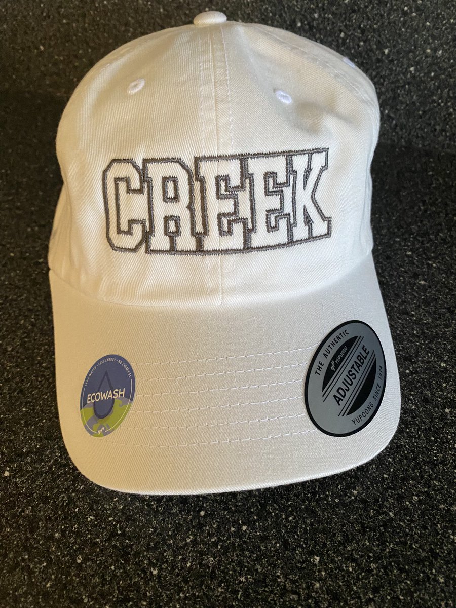 Missed out on purchasing this CREEK hat online? No problem! We have several extra in stock! $20 ❤️🤍