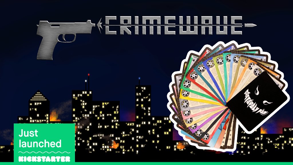 We are extremely excited to announce that our Kickstarter for Crimewave is now live! Please go to kickstarter.com/projects/dasta… to check it out!
Retweet and follow for a chance to win a copy of the game! Terms and conditions apply! dastardlyfun.ca/contest/