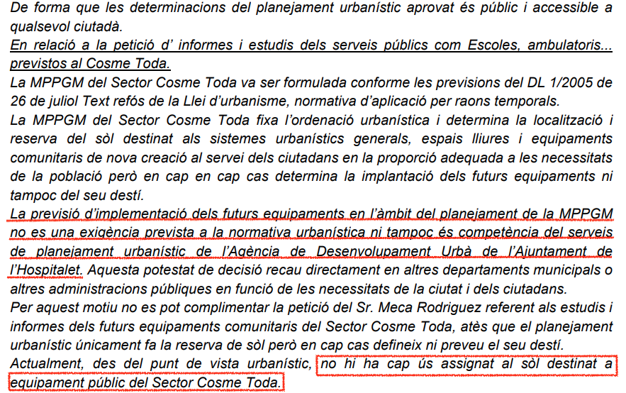 SMasificacion's tweet photo. ... la resposta va ser que NO HI HA CAP ÚS ASSIGNAT A EQUIPAMENTS a aquests espais. Així doncs, la nostra pregunta (no resposta) el passat dimecres a la reunió va ser: 
"Per què fan un anunci sobre el que son incapaços de concretar res? "
👇 https://t.co/cTo67H8Yuv