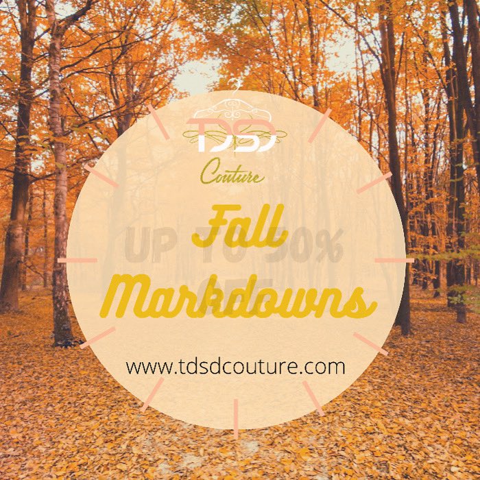 tdsdcouture's tweet photo. As the weather cools down, so are our prices .. shop the sale 🥳
https://t.co/UUZjARDCB2 https://t.co/CfvswAlc2Z
