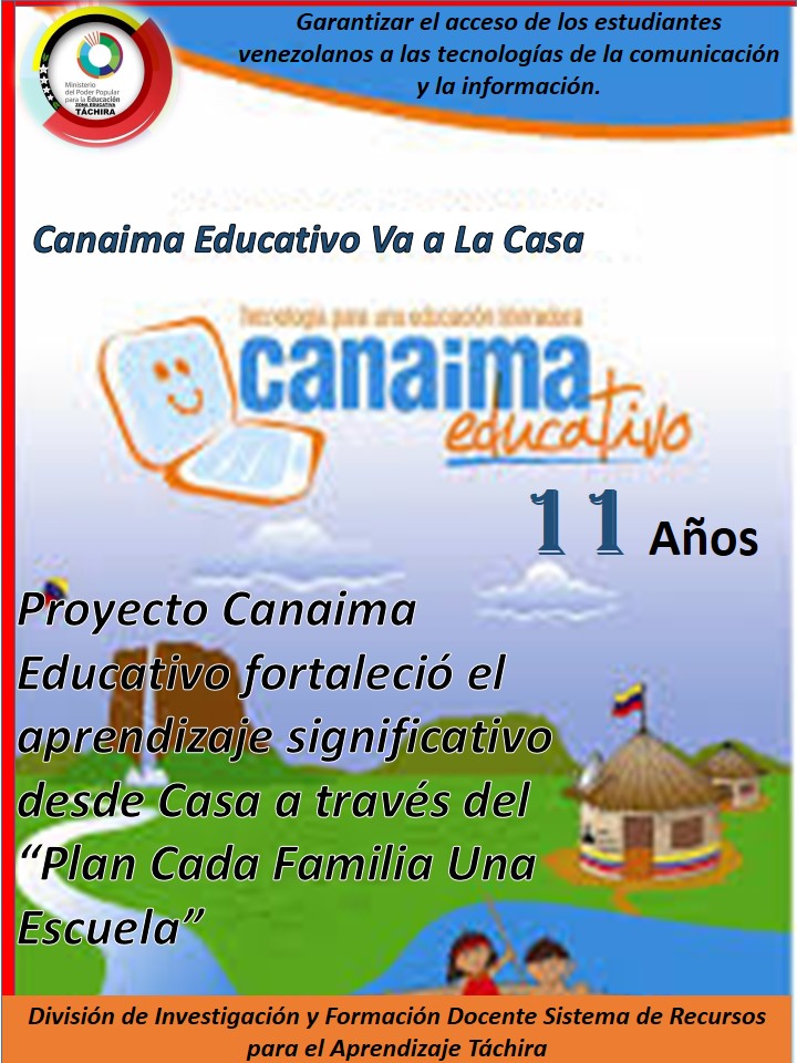 caipatachira's tweet photo. Proyecto Canaima Educativo Fortaleció el Aprendizaje  Significativo  desde casa a través del Plan Cada Familia una Escuela. 
@ZonaEducTachira 
@EeTachira 
@Div_Ini_Pri_Esp https://t.co/3gtaE3lQ38