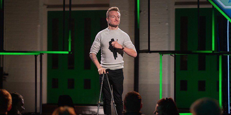 ricky_balshaw's tweet photo. So happy to be able to announce this. Got through to the live shows of @bbcnewcomedy and you can live stream my heat tomorrow and watch it on the @BBCOne Wednesday at the new prime time 23:40 ๐
#comedy #standup #disabledcomic #promotersbookme https://t.co/NF7JGGw3Pn