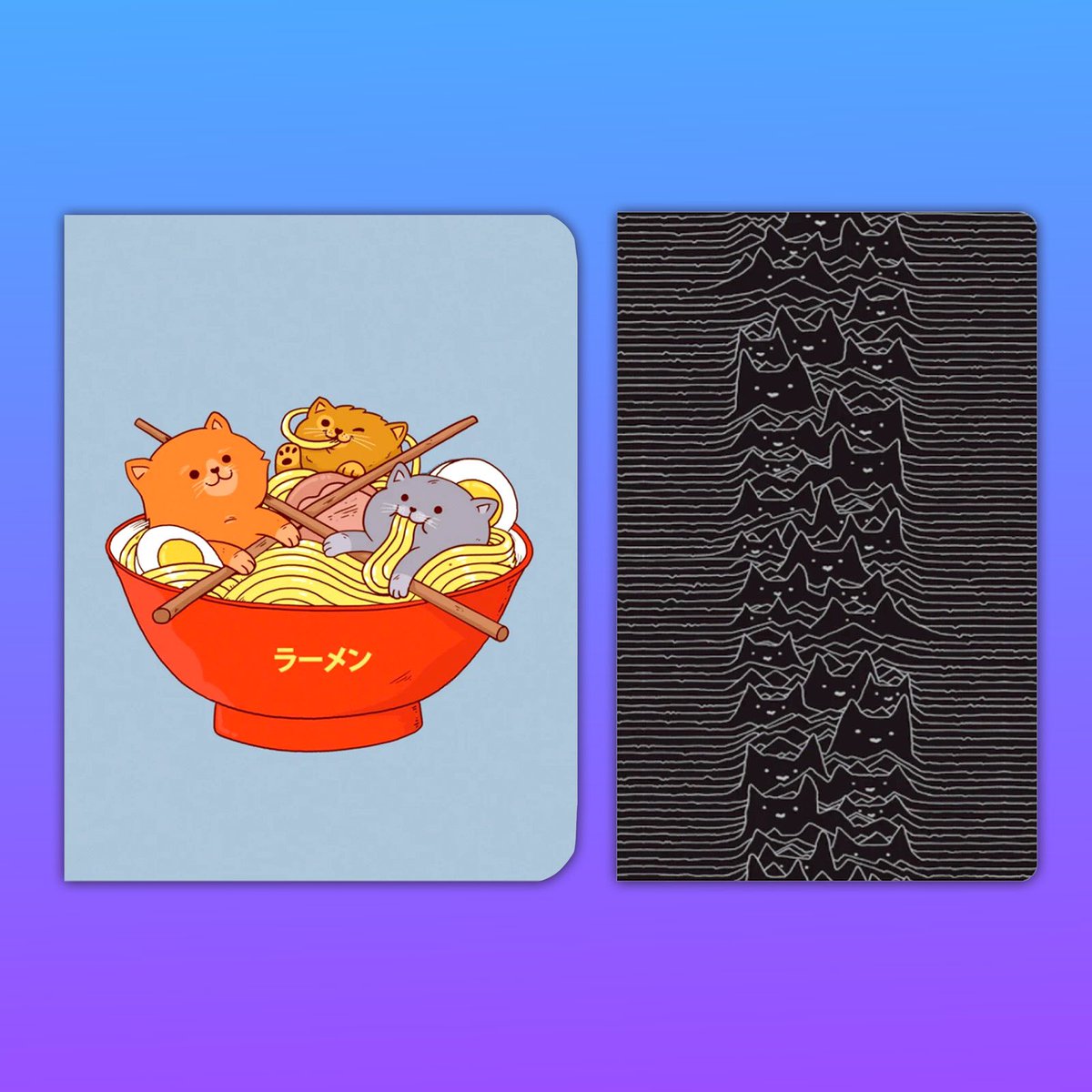 outerlayer's tweet image. NEW notebooks in store and online!🐈📓 #cats #notebook #journal 

👉 outerlayer.com/products/ramen…