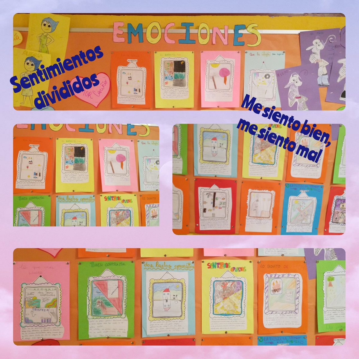 profeconsuerte's tweet photo. ¿Cómo controlas tus EMOCIONES?Queremos normalizar lo difícil que es llegar a ello, durante toda la vida. A través de la elaboración de cuadros de sentimientos negativos y positivos, de la película "Inside out", de conversaciones. Y alguna cosita más en proyecto @Cpgaudi #emocion https://t.co/kpzofAdojT