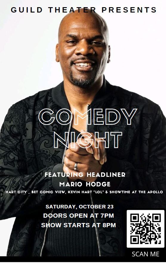 BuildBlack10's tweet photo. Event: Comedy Night at the Guild
Date: Saturday, October 23, 2021 
Time: 8pm-10pm
Location: Guild Theater - 2828 35th Street, Sacramento
Audience: 21+ https://t.co/LIbcy8JxAH
