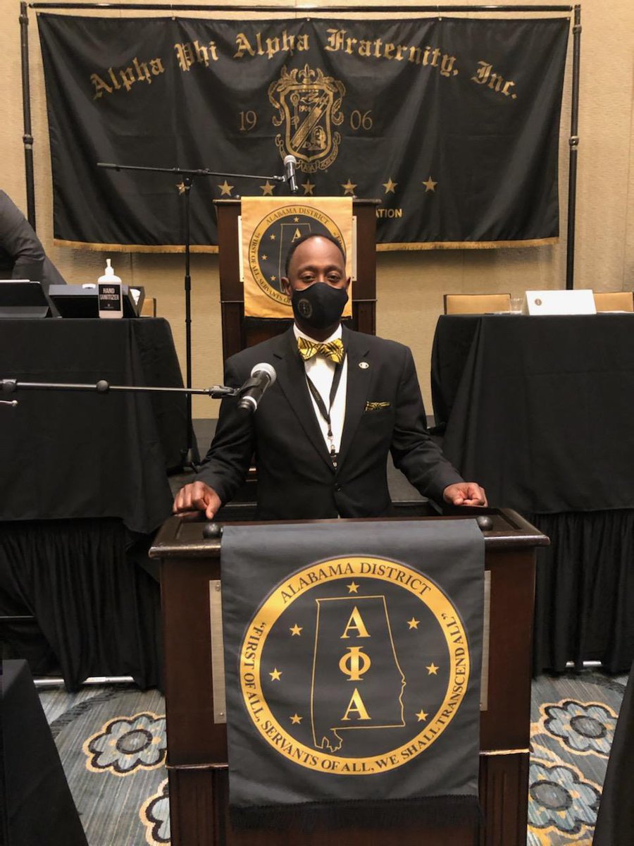 msalphas's tweet photo. Brother Newman joined the Brothers of the District of Alabama for their 57th District Conference in Montgomery, Alabama last weekend. Congratulations to the Alabama District Director, Brother Clinton Johnson, Jr., on a successful conference.
#MSAlphas #Alphabama #AlphaSouth https://t.co/u3lKoNyF5q