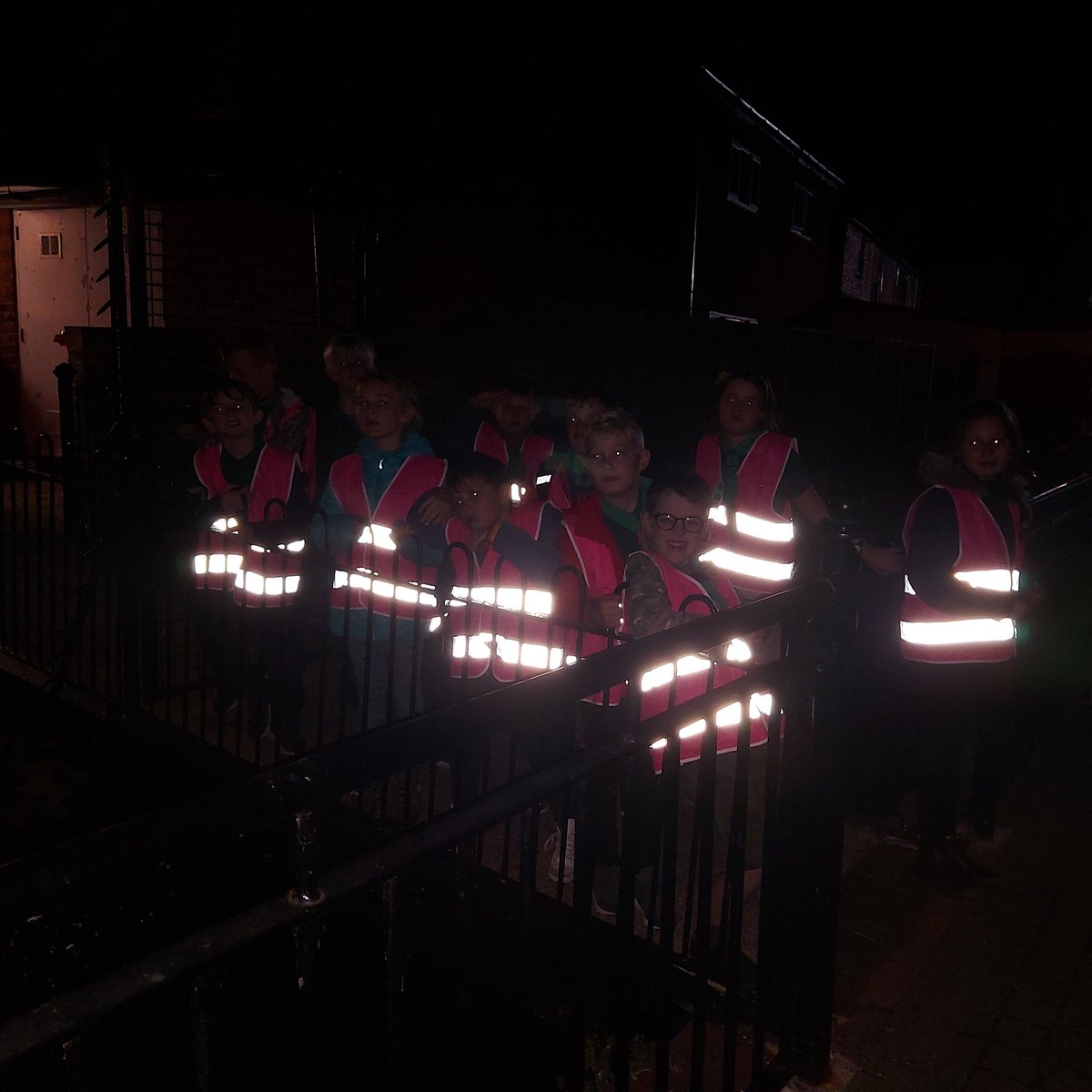 Cubs having a fun scavenger hunt last week.