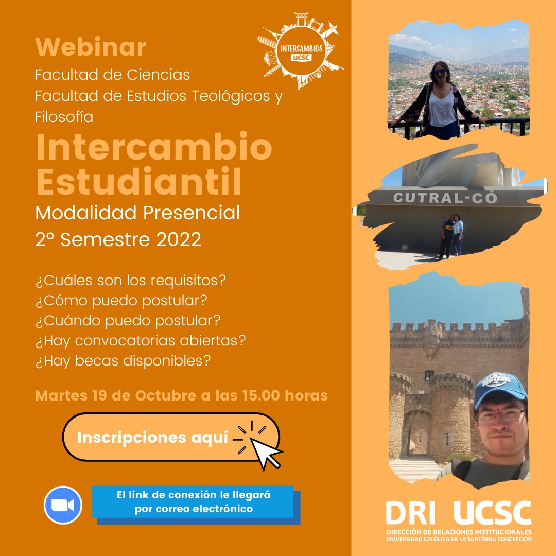 ¿Te quieres ir de intercambio? ¡Resuelve todas tus dudas mañana!
Inscríbete aquí: forms.gle/Sy4nmMKT1cMyqE…