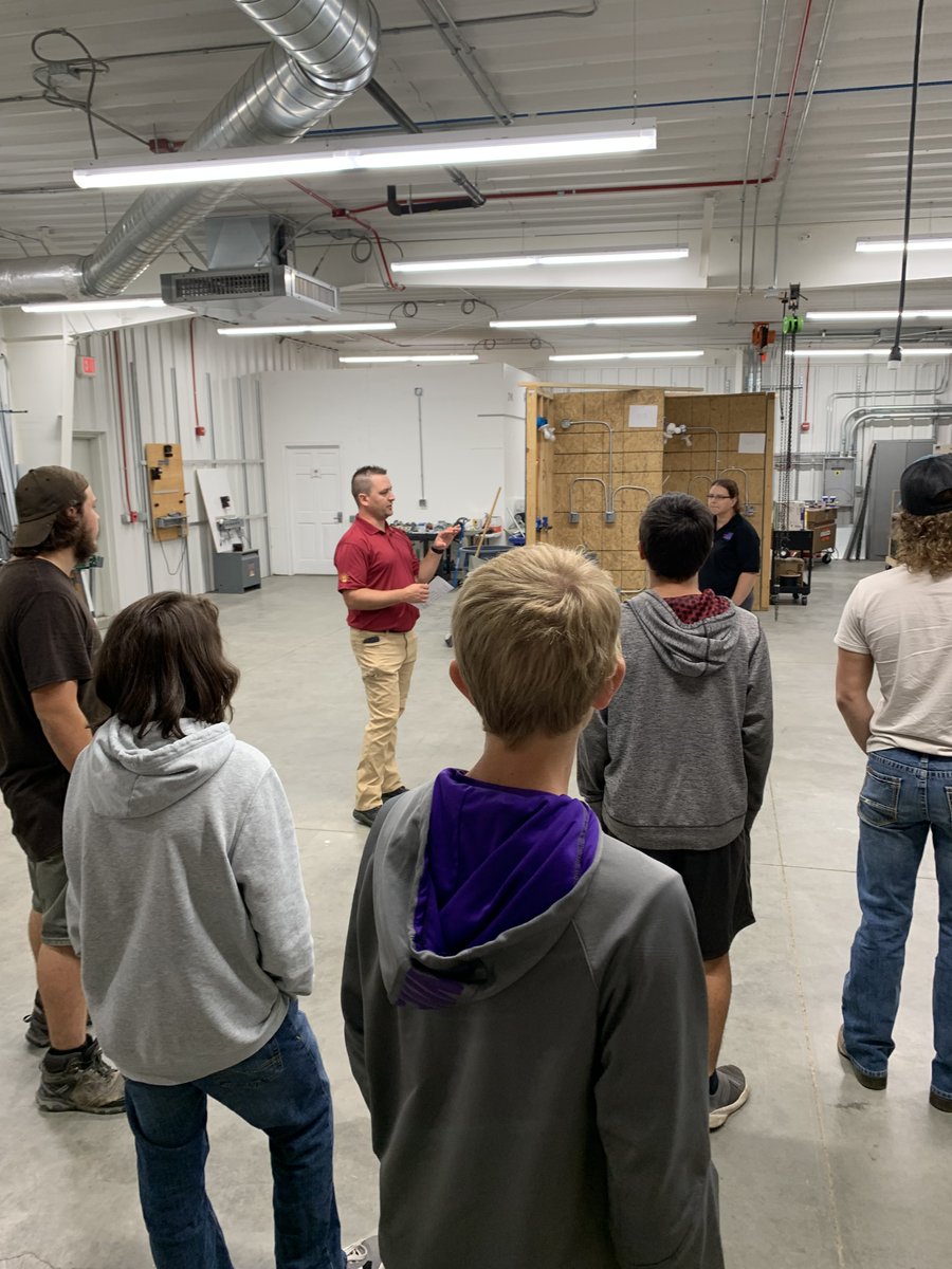 When a plethora of learners want to pursue electrician careers, you head off campus to learn more about apprenticeship and training opportunities! Thanks to Clay Nagel <a href="/IBEW/">IBEW</a> for the tour #nd_cte #LearnBPS