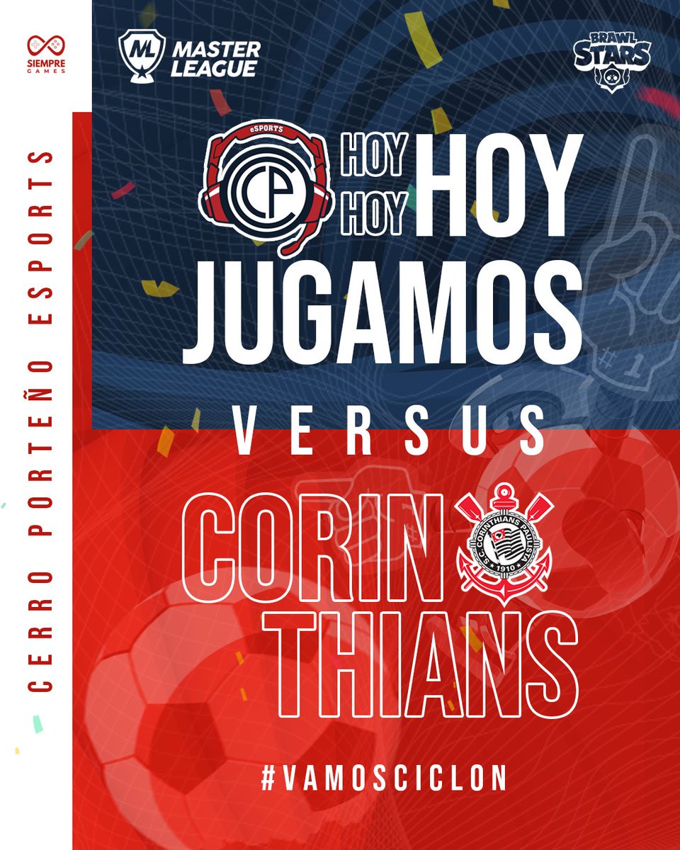 eSports_CCP's tweet photo. Hoy el ciclón en su viaje por Brasil 🌪️🇧🇷

Se enfrenta a un viejo conocido por la @masterleaguela 

Nada más y nada menos que a:
@CorinthiansBs_

!Te esperamos a las 19:00  por: https://t.co/4Dr65s7tuF

CON TODO CICLON 🔵🔴 

#vamosciclon
#masterleague
#esports
#brawlstars https://t.co/nnieyUARWG