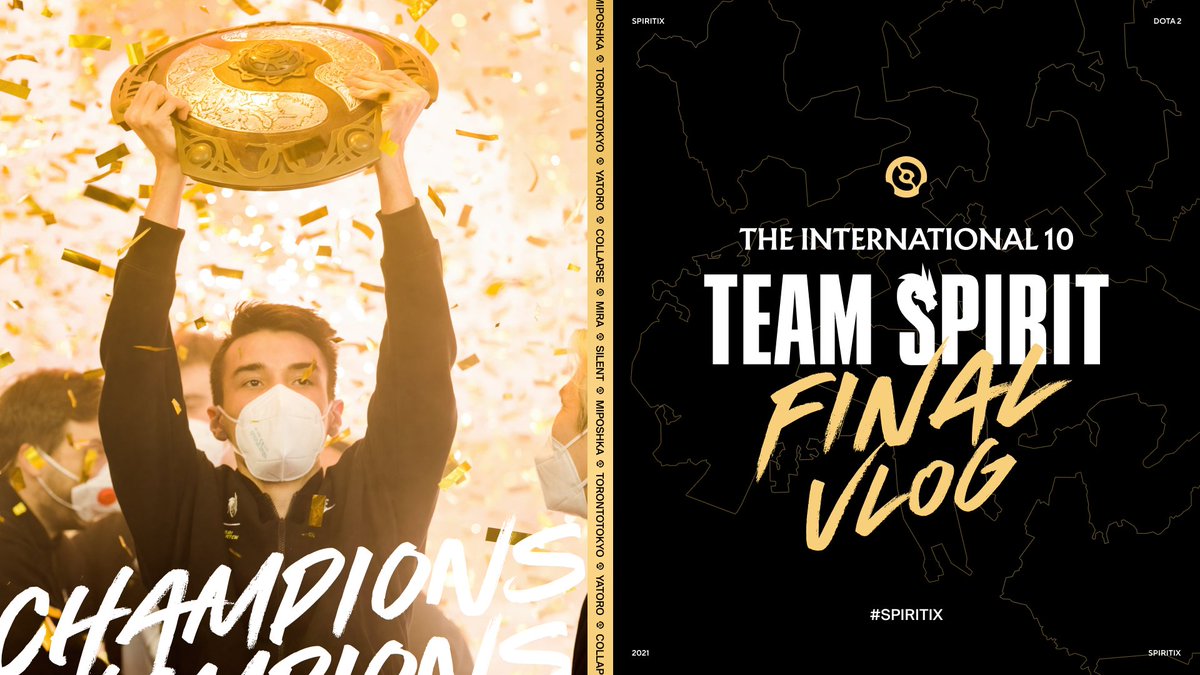Our boys delivered incredible emotions to everyone. A dive into behind-the-scenes of the final hours of this incredible tournament. We are the champions of #TI10 - a victory for the ages dedicated to our community. Thank you for being with us.

https://t.co/h4gBnws2sk

#SPIRITIX https://t.co/GgUV96Iksk.