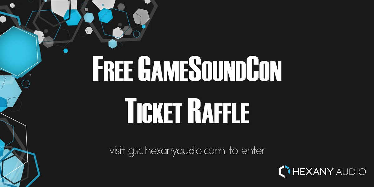 Interested In learning more about #gameaudio? Then you should check out GameSoundCon (<a href="/GameSound/">Brian Schmidt</a>)! 
We are giving away 10 free tickets - just head to gsc.hexanyaudio.com to enter our ticket raffle. 🎉