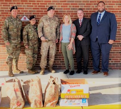 We take care of each other in our community! Students from Ft. Dix Elementary School collected sports drinks to help JB MDL service members stay hydrated, as part of the Week of Respect!