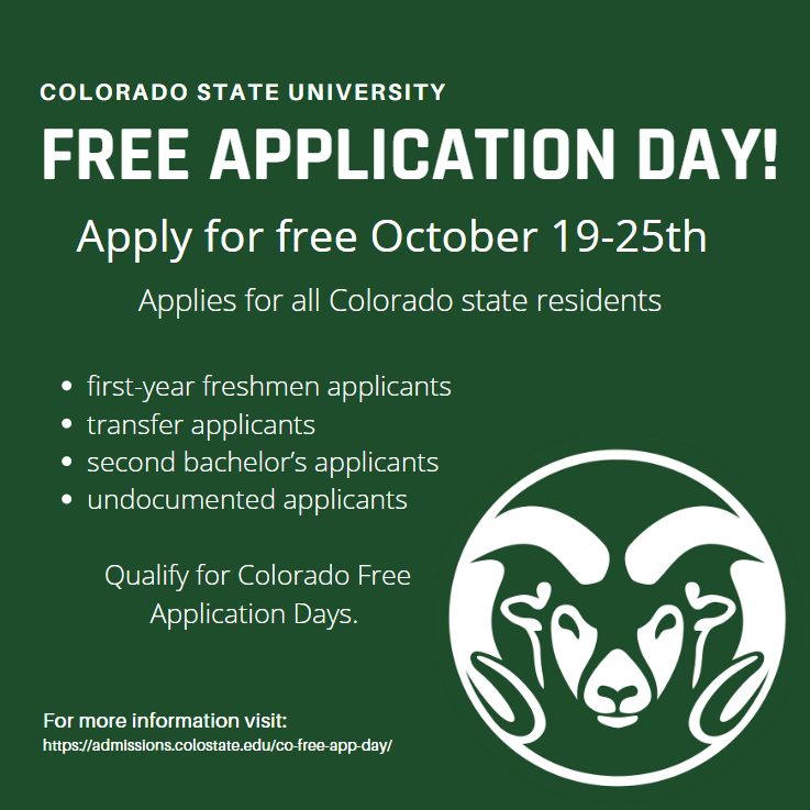 Colorado Residents⚠️
Apply for free October 19-25th!