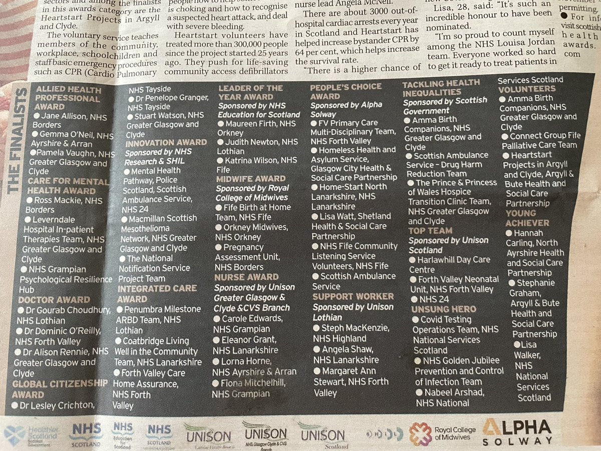 Jax1966_'s tweet photo. So good NHS FV has these teams in the final of Scottish Health Awards, especially the integrated award with the amazing Care Home Care Assurance work @Profawallace @NHSForthValley @NicolaWood5 @AnnemargaretbB @cshscp @FalkirkHSCP @trishamiller40 @oswald_sharon @Carolynwyllie22 https://t.co/Av8Z10YvUj