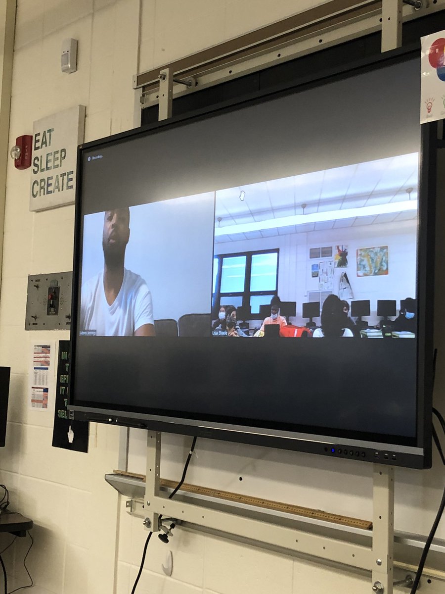 LSteele35's tweet photo. A HUGE thank you to @ADED_2 for Zooming in to Intro to Business class to discuss entrepreneurship &amp; his journey becoming an entrepreneur. A special talent on the FB field turned into a special talent in the business world. Ty for giving back to your community! @donjaeluxury https://t.co/6hduAjOXGU