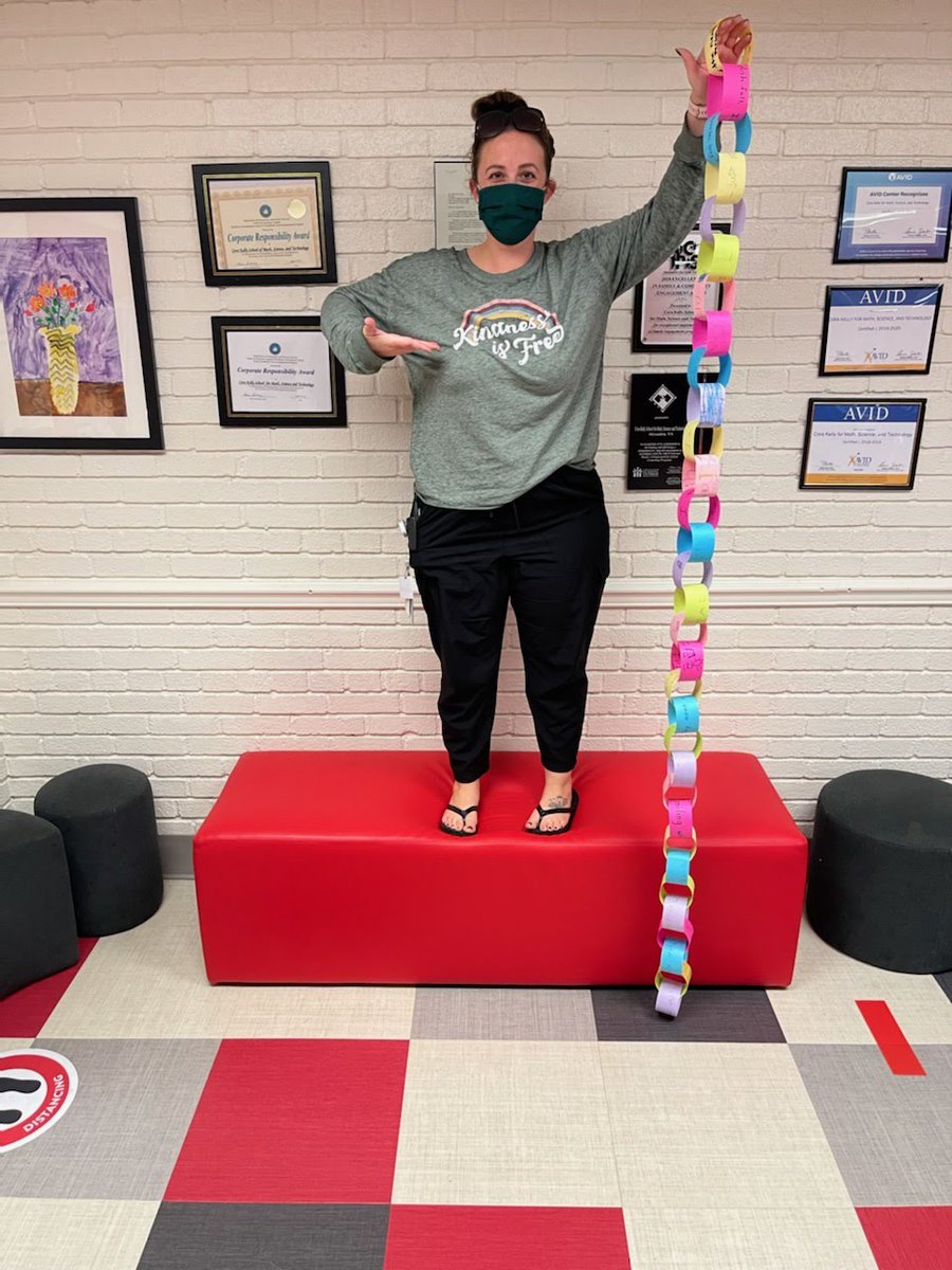 Spreading kindness is a "chain" reaction, let's see how long we can grow our chain in the next 2 weeks!! Comment on this post or send an email to chirstina.trozzi@acps.k12.va.us to tell us how you show kindness and be added to our chain :)

<a href="/CoraKellyPTA/">Cora Kelly PTA</a> <a href="/CKELEM/">Cora Kelly</a> <a href="/CKelemPrincipal/">Cora Kelly Principal</a>
