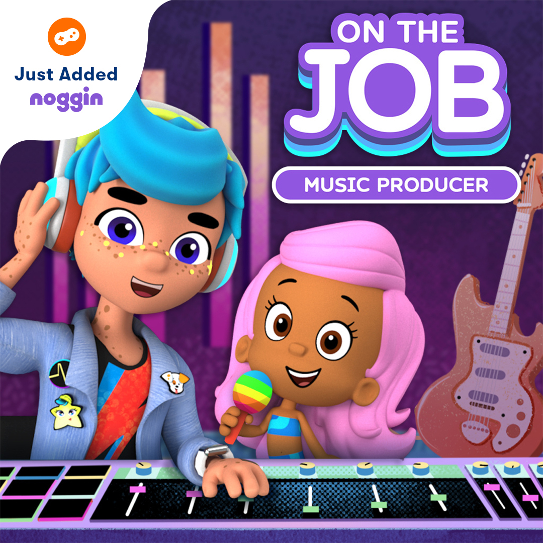 Attention all Noggin learners! Kids will explore relationships and music with our new music video, “Helping Others,” and interactive game, On the Job: Music Producer. Discover them both in the app!