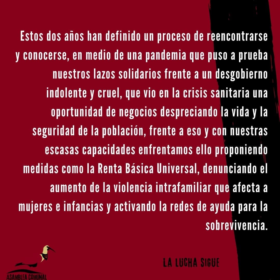 AsambleaComunal's tweet photo. Comunicado Asamblea Comunal Valdivia. Nos vemos en la calle hoy a las 18:00
#Valdiviacl 
#FueraPiñera https://t.co/sCZf6KZdtg