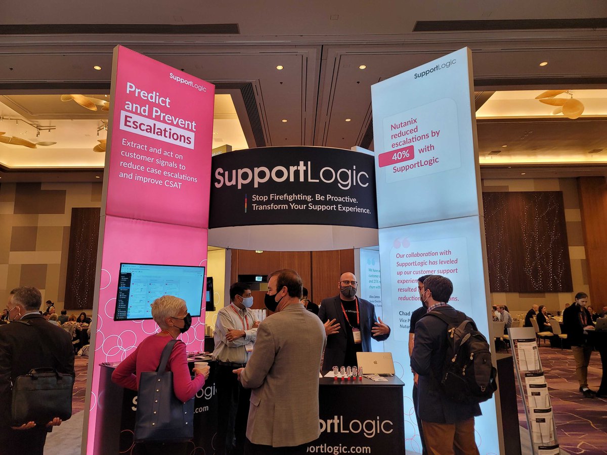 We are here and all set up at #TSW21! SupportLogic is at booth number 119, right next to the coffee bar (you’re welcome ☕). Please stop by and say hello or schedule time to talk to us 1-on-1! Sign up for a meeting time:
learn.supportlogic.io/tsw?utm_source… 
 #CustomerExperience