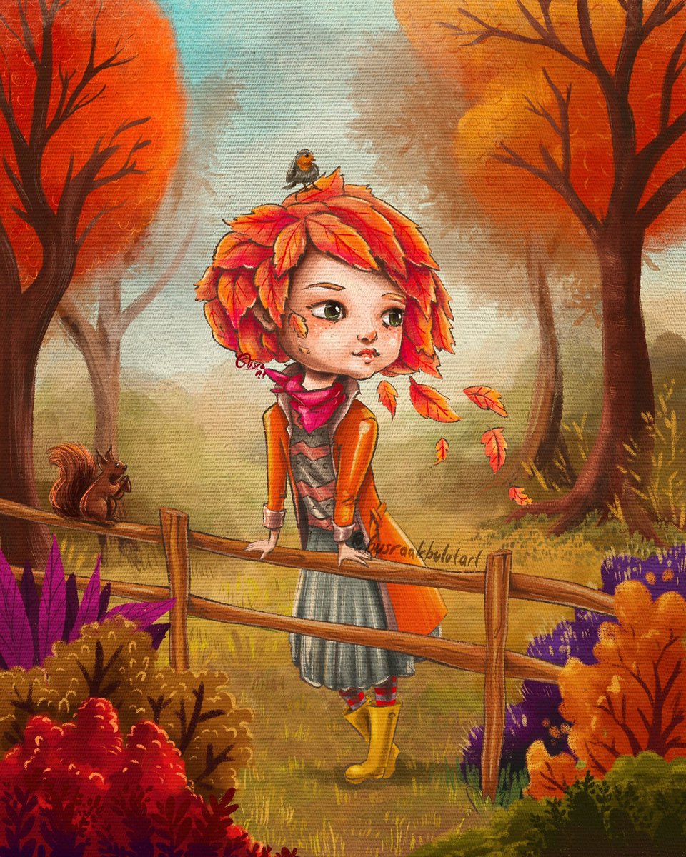 #sonbahar <a href="/Procreate/">Procreate</a> #busraakbulutart 🍂 #illustration