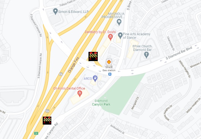CaltransDist7's tweet photo. #DiamondBar Starting Mon 11/1, NB SR-57 S Diamond Bar Blvd on and off-ramps will be closed through February 2022 as part of the ongoing pavement replacement project on SR-57 between the SR-60/SR-57 confluence and OC line. See 👇 for details. #BeWorkZoneAlert #SlowForTheConeZone https://t.co/7dWxFzeVN6